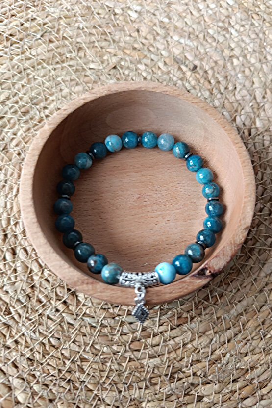 Apatit Taşı Bileklik Doğal Taş Orijinal Apatit Taşı Bileklik Takı