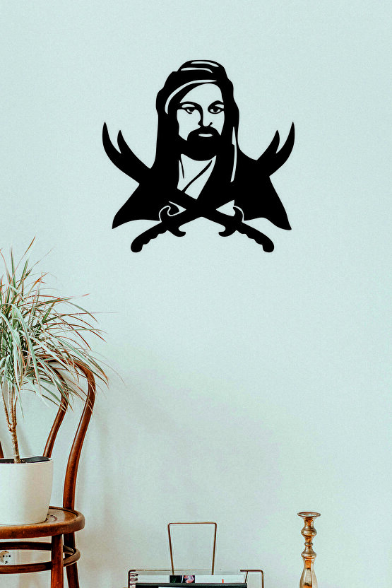 Hz. Ali Zülfikar Lazer Kesim Ahşap Duvar Dekoru 50*50