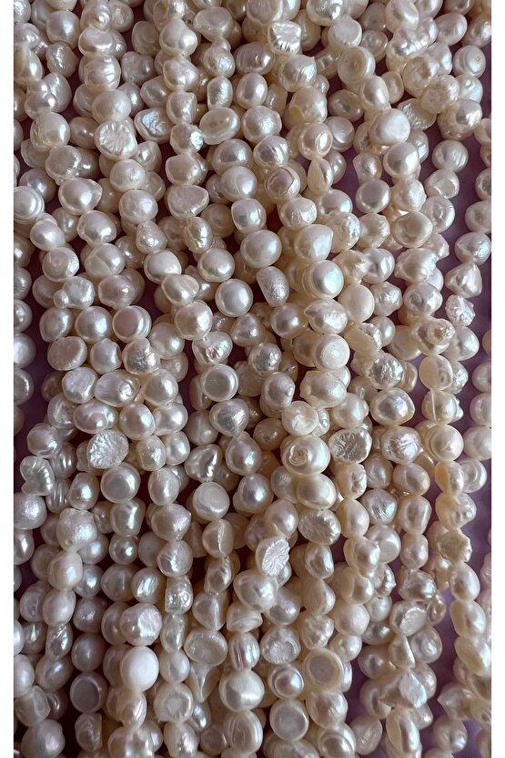 Gerçek inci doğal inci dizi 5-6 mm