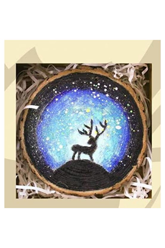 10 Adet Yuvarlak Ahşap 5 - 8cm Halka Ham Ahşap Yonga Dıy El Yapımı Dekorasyon Malzemesi Ahşap