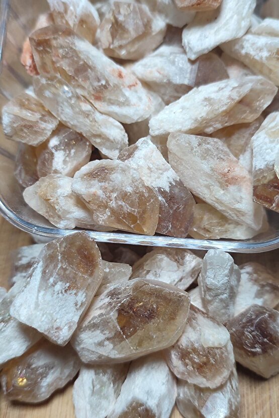 Sitrin Taşı Cüzdan Boy ( Para, Bereket, Kasa Taşı, Bolluk, Zayıflama ) Işlenmemiş Ham Parça 1 Adet