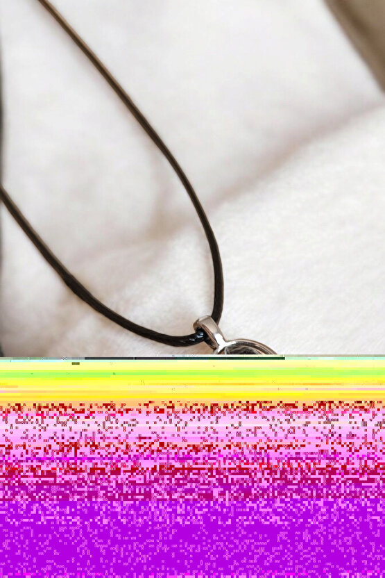 Benekli Obsidyen Doğal Taş Kolye Deri Ipli Kolye Hediyelik Eşya Sevgili Kolye Sevgiliye Özel Hediye