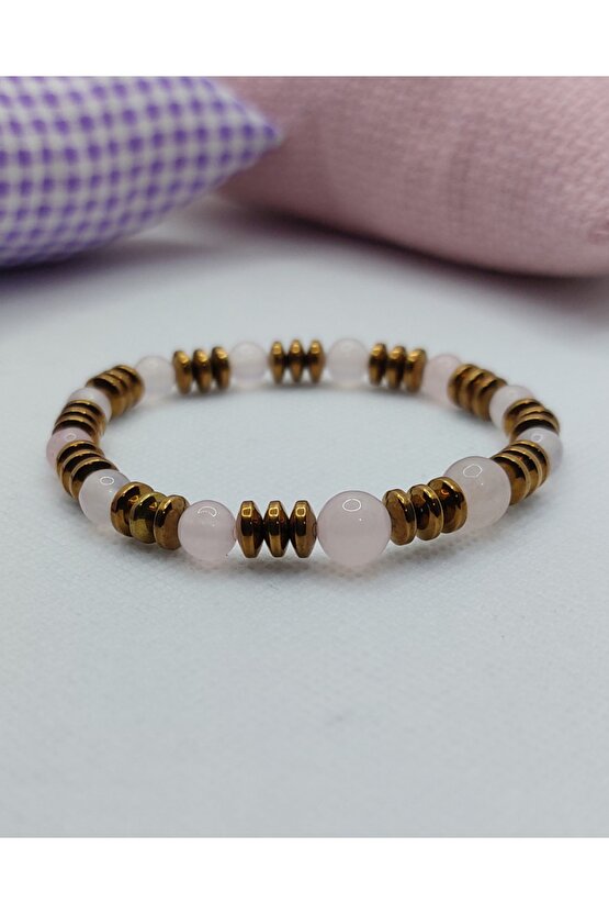 Pembe Kuvars, Hematit Bileklik