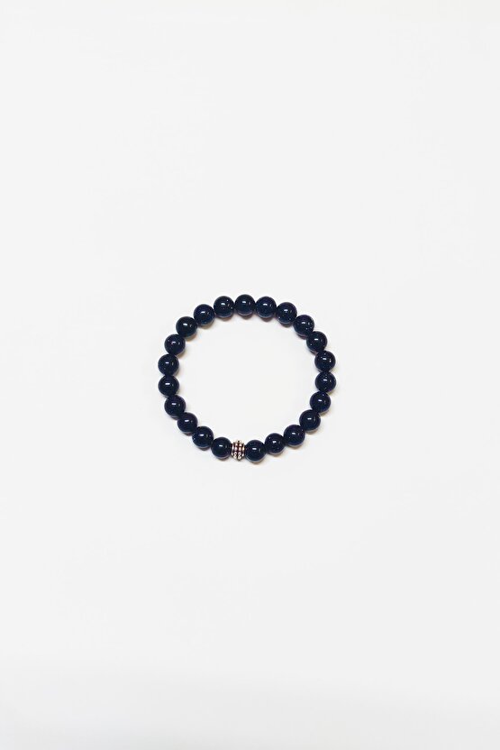 8 Mm Doğaltaş Lacivert Yıldız Taşı Bileklik (şans Ve Azim Taşı)