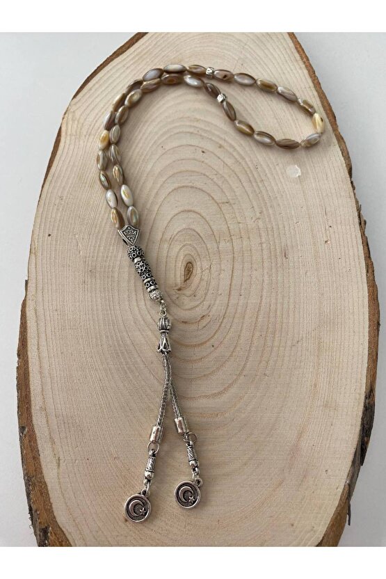 Arpa Sedef Taşından Doğal Taş Tesbih