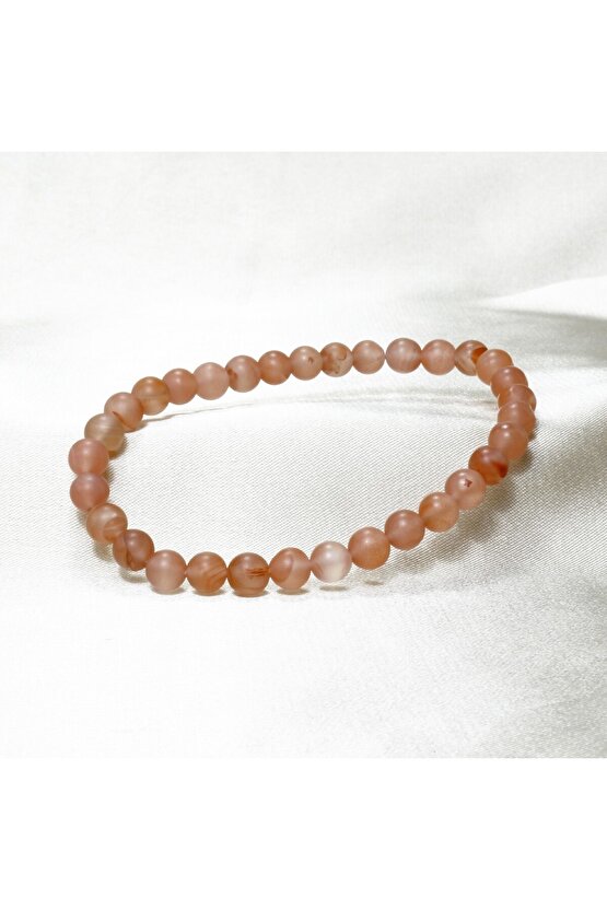 Yemen Akik Taşı Bileklik | 4 mm Küre Kesim