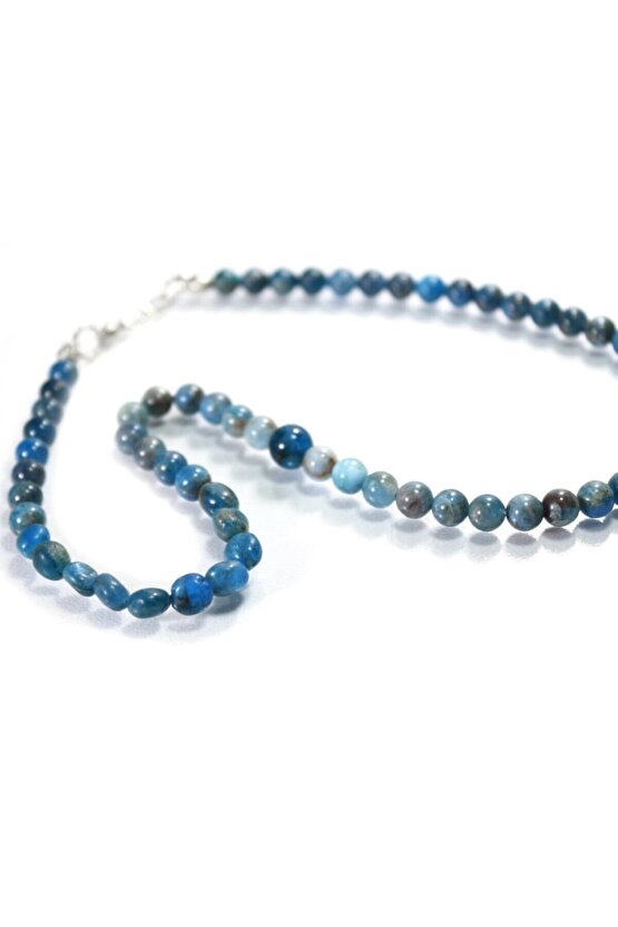 Apatit Doğal Taş Tasarım Kolye