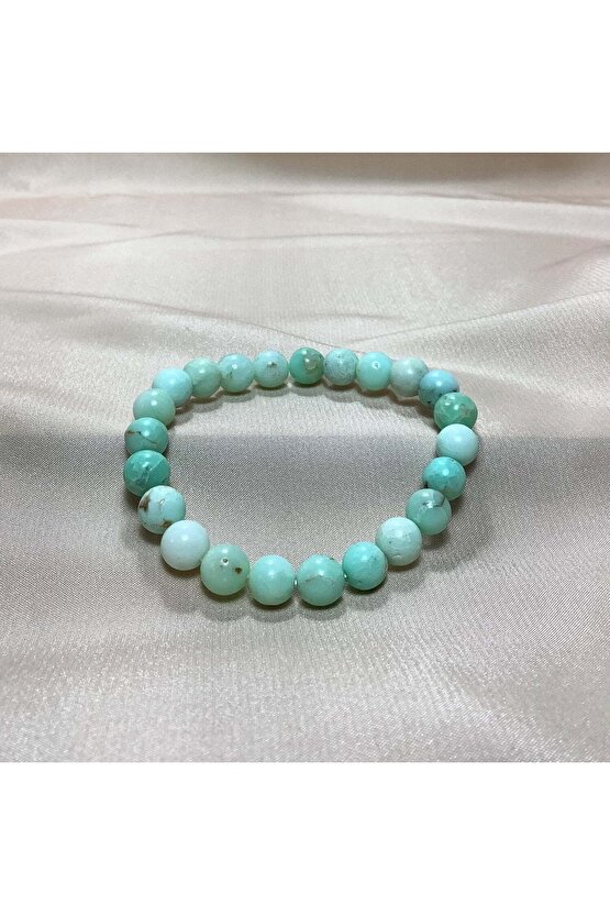 Krizopras Doğal Taş Bileklik