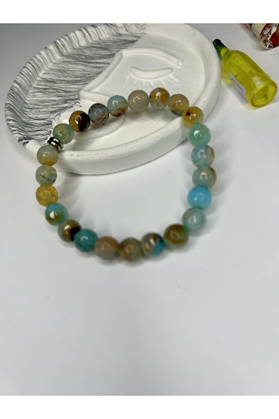 Akik Doğal Taş Bileklik-%100 Orijinal