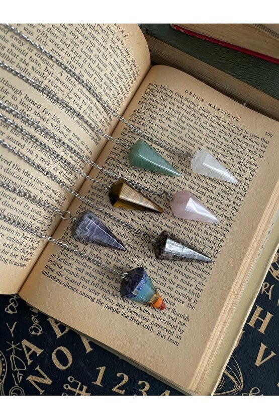 Kristal Kuvars Doğal Taş Pandül - Sarkaç