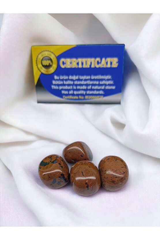 Obsidyen Kahve Doğal Taş Tımbıl(orjinal)(sertifikalı)