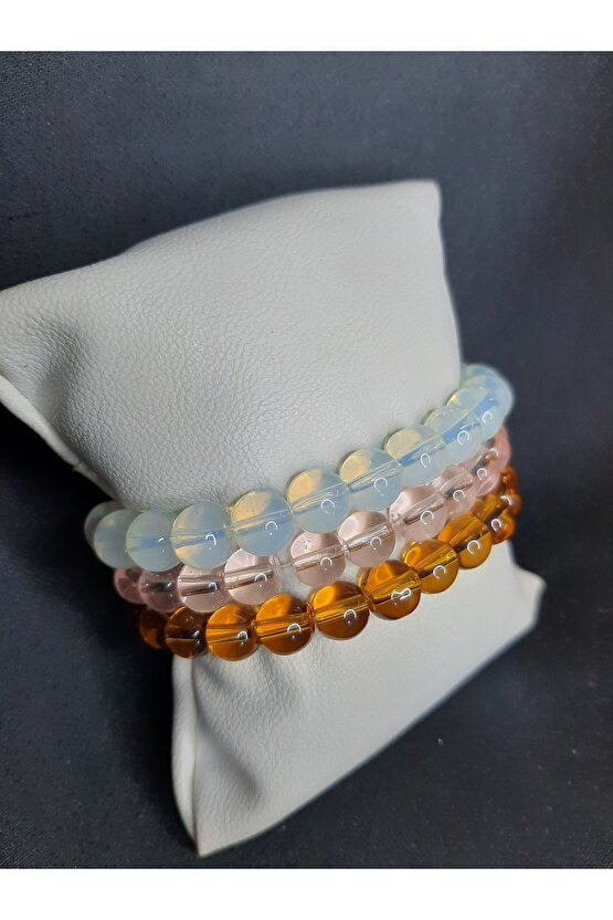 3’lü Cam Boncuk Bileklik Seti – 3 Al Az Öde Fırsatı Unisex