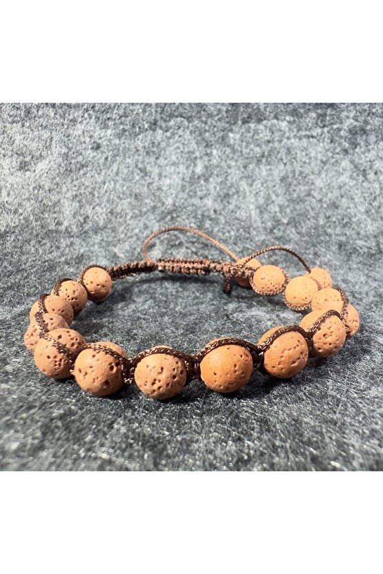 Lav Taşı Örme Bileklik