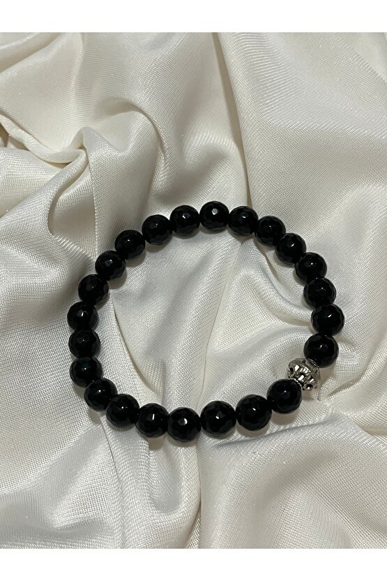 Siyah Oniks Bileklik – Güç ve Koruma Taşı