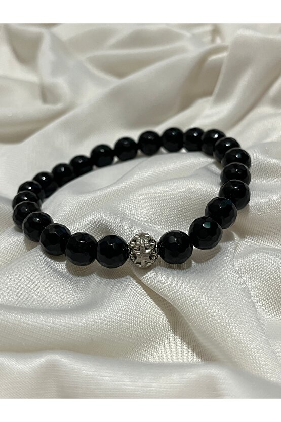 Siyah Oniks Bileklik – Güç ve Koruma Taşı