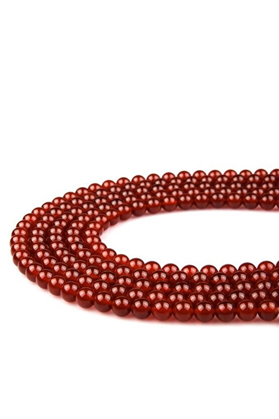 Akik Doğal Taş Dizi 8 Mm Küre Kesim Sertifikalı