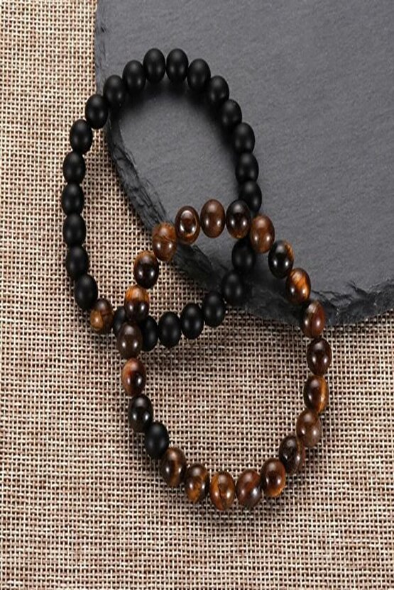 Kaplan Gözü, Oniks Doğal Taş Bileklik