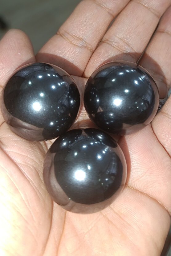 Hematit Taşı Natural Doğaltaş Küre 3 cm x 3 cm