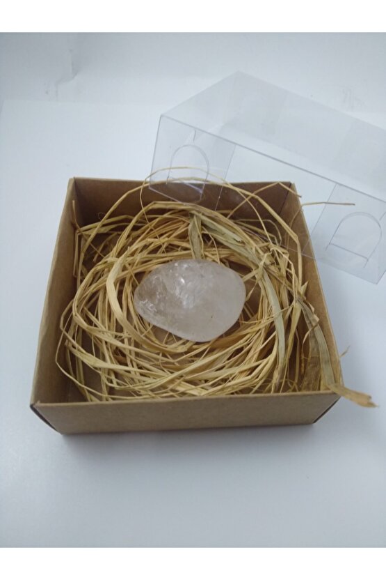 Kuvars Taşı Biblo Ham Doğaltaş Biblo 35-40 gr