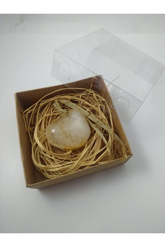 Sitrin Taşı Biblo - Ham Doğal Taş Biblo 35-40 gr