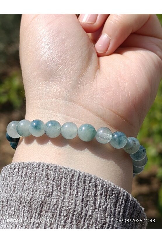 Nefrit Yeşil Kuvars Erkek ve Kadın Doğaltaş Bileklik