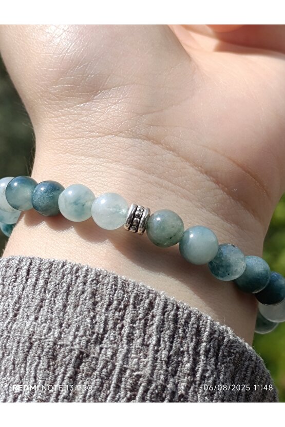 Nefrit Yeşil Kuvars Erkek ve Kadın Doğaltaş Bileklik