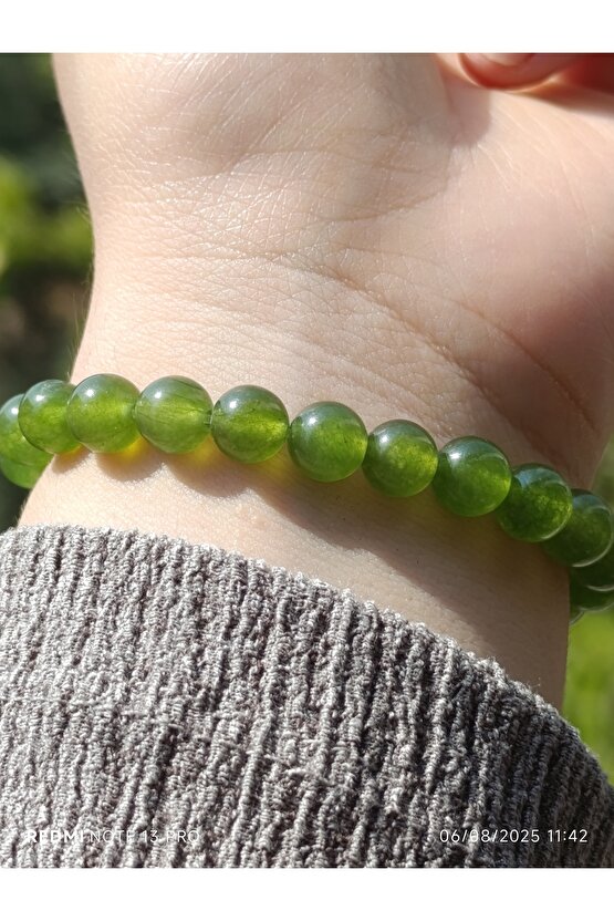 Yeşil Kuvars Doğaltaş Erkek ve Kadın Bileklik
