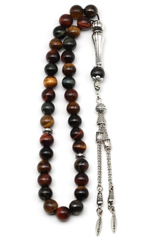 Multi Kaplan Gözü 8 mm Küre Kesim Tesbih Doğaltaş %100%100 sertifikalı – Cesaret ve Özgüvenin Taşı