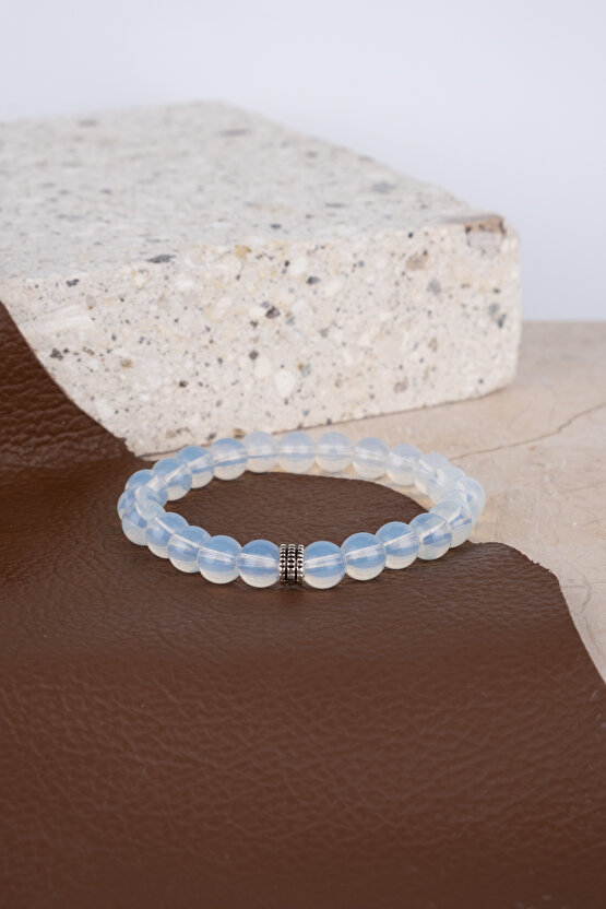 Unisex Opalit Ay Taşı Zayıflama Bilekliği