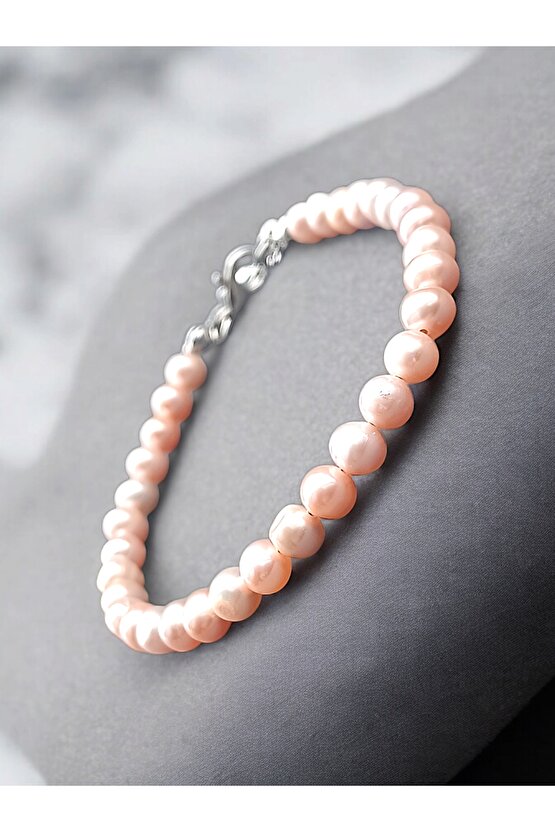 İnci Natural Pembe İnci Bileklik 67 mm