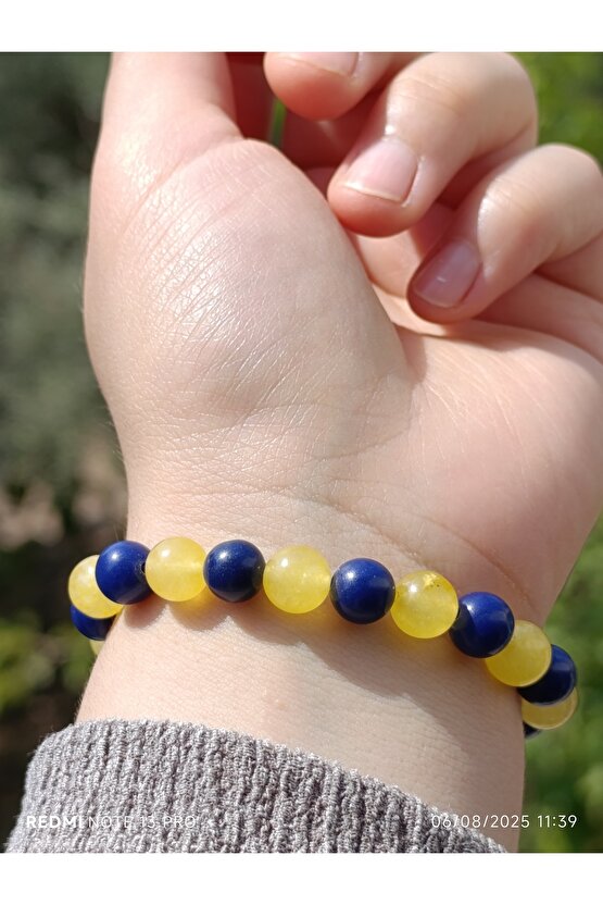 Fenerbahçe Doğaltaş Kuvars Taraftar Bilekliği Kadın ve Erkek