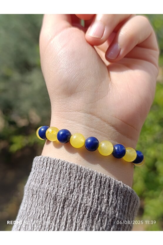 Fenerbahçe Doğaltaş Kuvars Taraftar Bilekliği Kadın ve Erkek