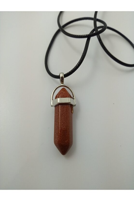 Yıldız Taşı Kolye Çivi Şeklinde Doğaltaş Kolye