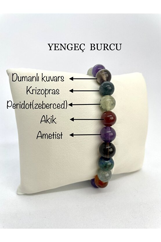 Yengeç Burcu Doğaltaş Bileklik