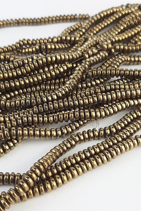 Rondel Mix Hematit Doğal Taş 2 X 4 Mm 1 Dizi Helsinki