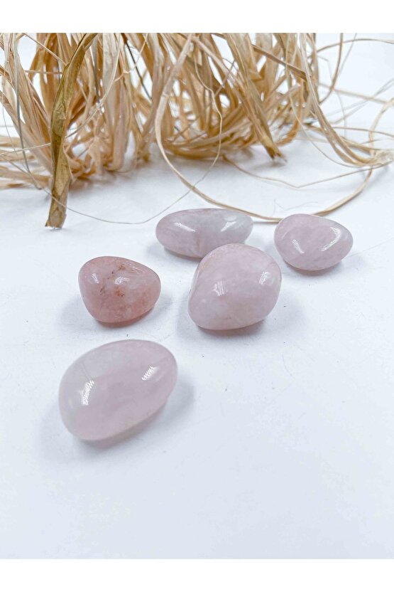 Pembe Kuvars Taşı Doğaltaş Tımbıl Parça