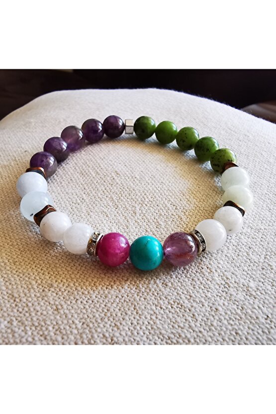 Kova Burcu  Doğaltaş Bilekliği