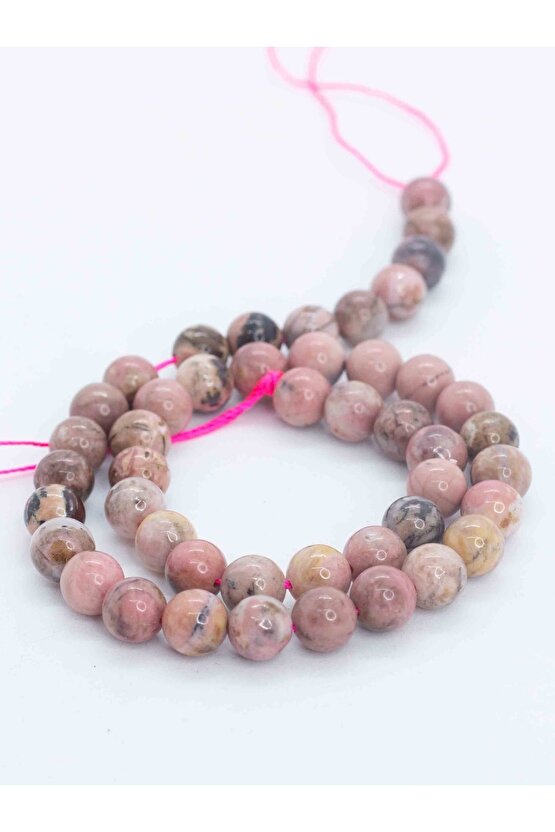 Rodonit Taşı Doğaltaş Dizi 8 Mm