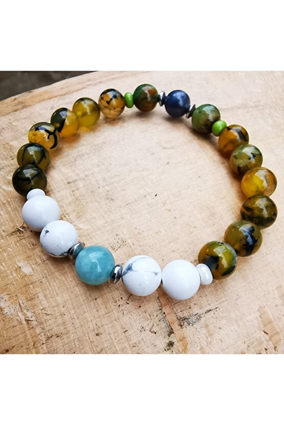 Ikizler Burcu  Doğaltaş Bilekliği