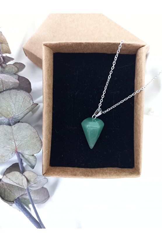 Aventurin Pandül Doğal Taş Kolye