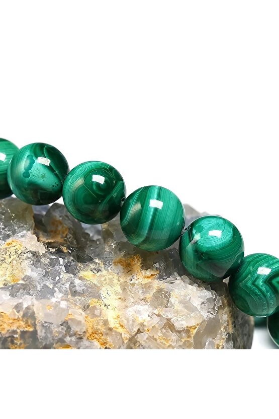 Yüksek Kalite Sertifikalı Malahit (malakit ) Bileklik (8mm)