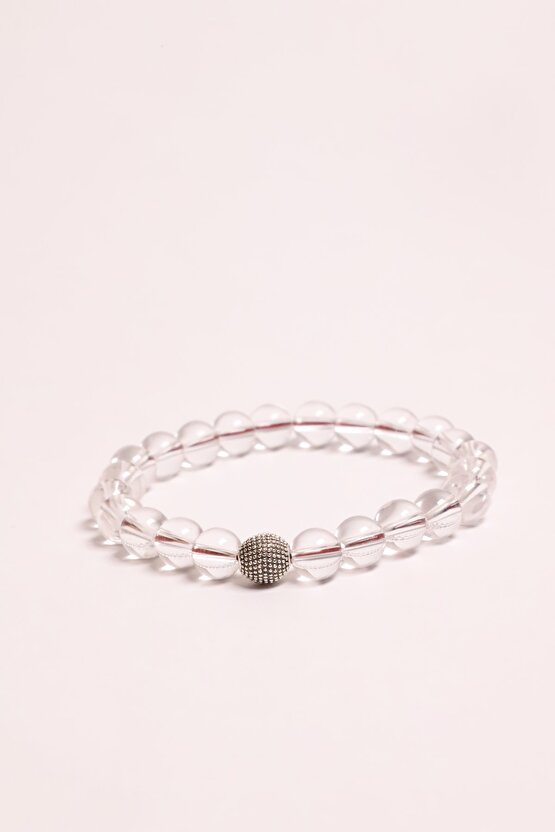 Kristal Kuvars Doğal Taşlı Bileklik