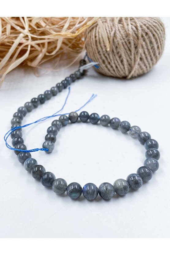 Labradorit Küre Kesim 8 Mm Doğal Taş Dizi