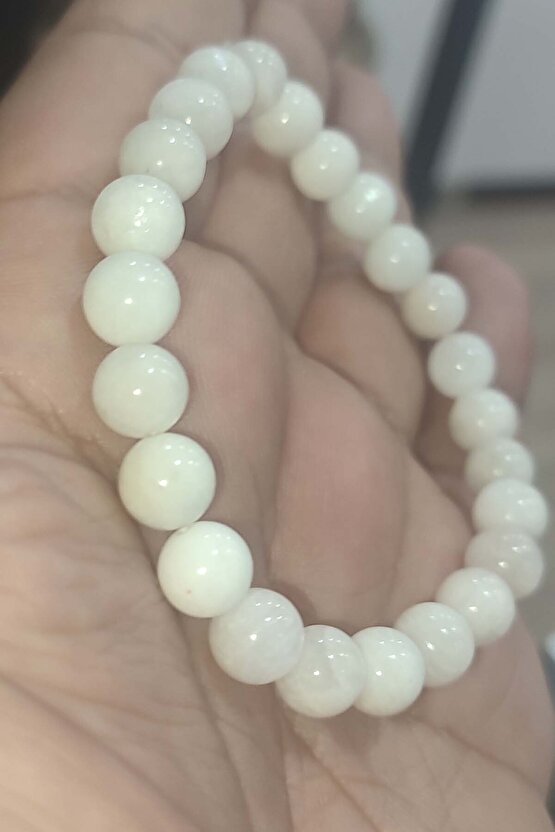 Ay Taşı 8 Mm Natural Bileklik
