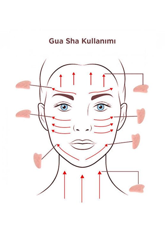 Aventurin %100 Orjinal Doğal Taş Yüz Masaj Aleti