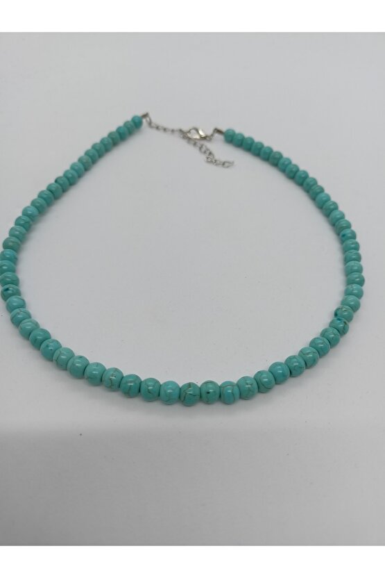 Turkuaz (firuze) Taşı Kolye  Doğaltaş Kolye