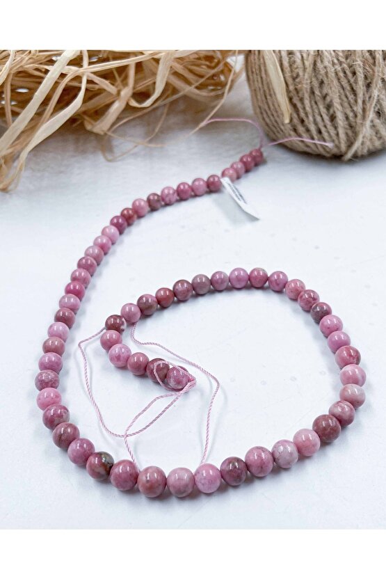 Rodonit Küre Kesim 6 Mm Doğal Taş Dizi