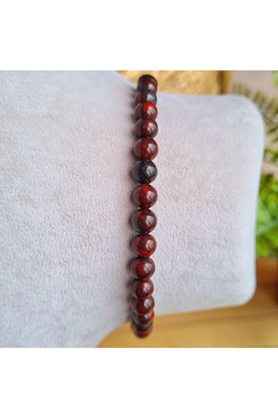 Kan Taşı Doğal Taş Bileklik (EL YAPIMI TASARIM ÜRÜNLER)