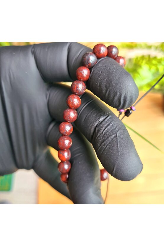 Kan Taşı Doğal Taş Bileklik (EL YAPIMI TASARIM ÜRÜNLER)