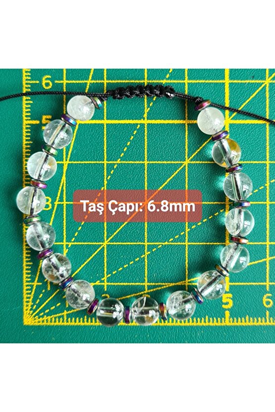 Kuvars Kristali Doğal Taş Bileklik (EL YAPIMI TASARIM ÜRÜNLER)